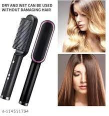 Hair Straightener Brush β Smooth & Straight in Minutes 5 Temperature Control