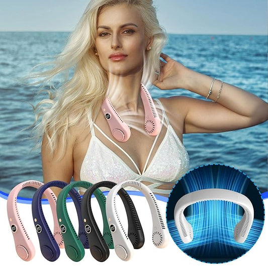 Neckband Air Cooler – Hands-Free Cooling Anywhere
Rechargeable Bladeless Fan for Summer Comfort