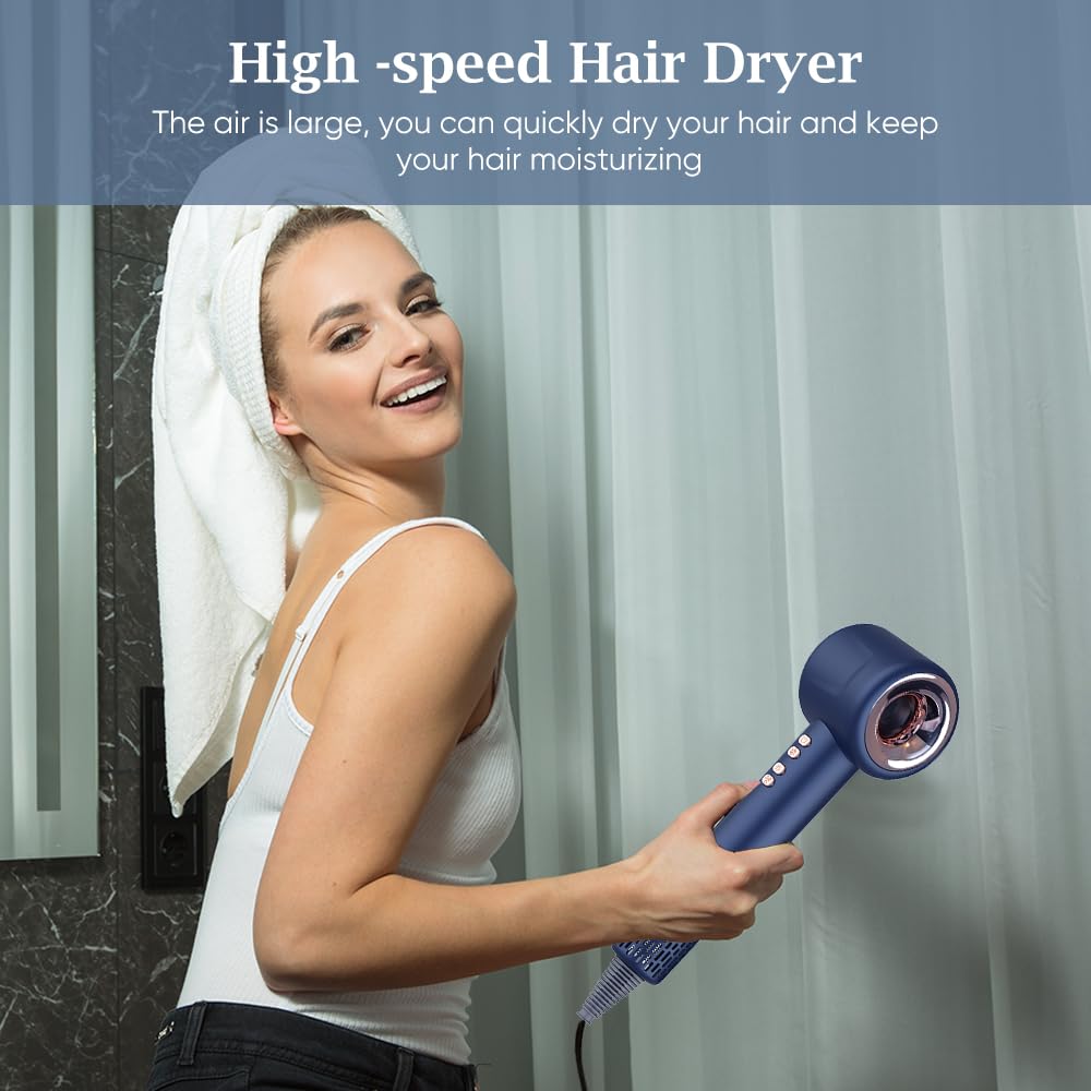High-Speed Hair Dryer – 110000 RPM Salon Power Fast Drying, Smooth & Frizz-Free Hair in Minutes